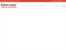 Tablet Screenshot of diecastracemodels.com